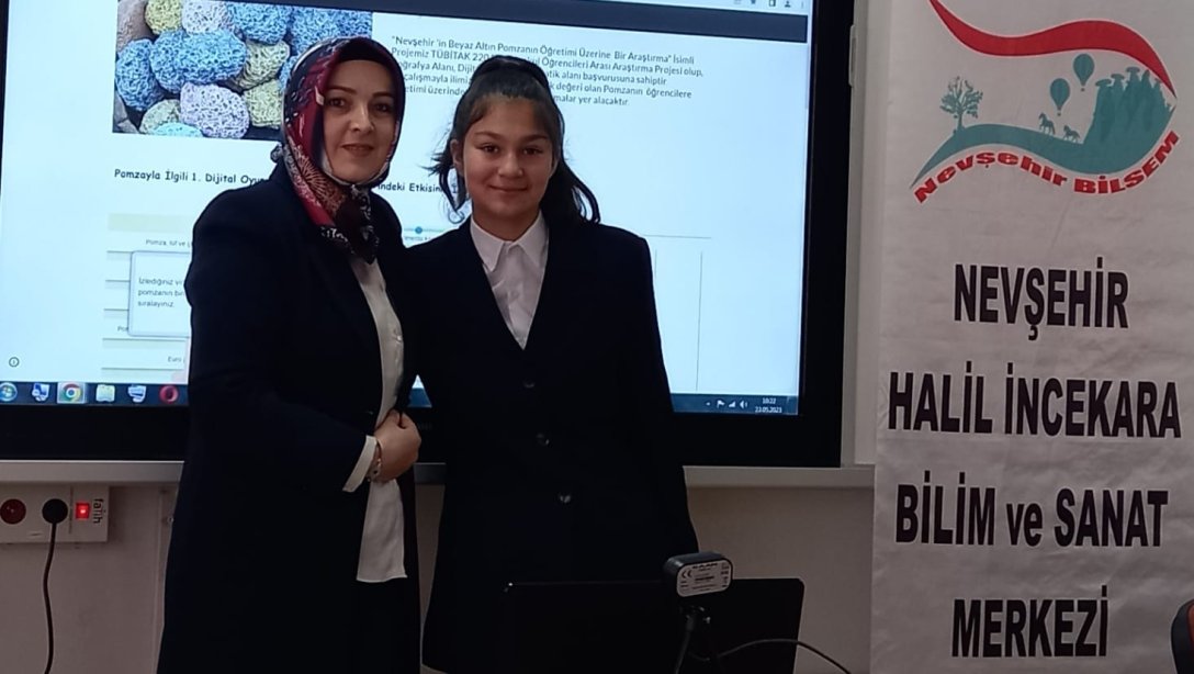 Nevşehir Halil İncekara Bilim ve Sanat Merkezimizin Tübitak 2204-B Kayseri Bölge Finalleri Başarısı