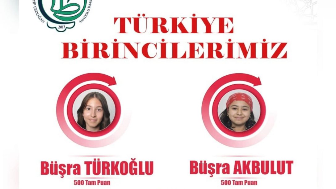 BURSLULUK SINAVINDA TÜRKİYE BİRİNCİLİĞİ