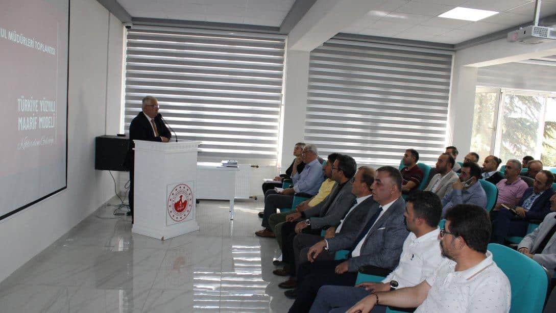 İL GENELİNDEKİ OKUL MÜDÜRLERİMİZLE VİZYON GELİŞTİRME TOPLANTISI DÜZENLENDİ
