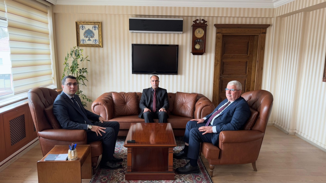 İL MİLLÎ EĞİTİM MÜDÜRÜMÜZ YUSUF YAZICI, GÜLŞEHİR KAYMAKAMIMIZ SAYIN SALİH GÜLTEKİN'İ ZİYARET ETTİ 