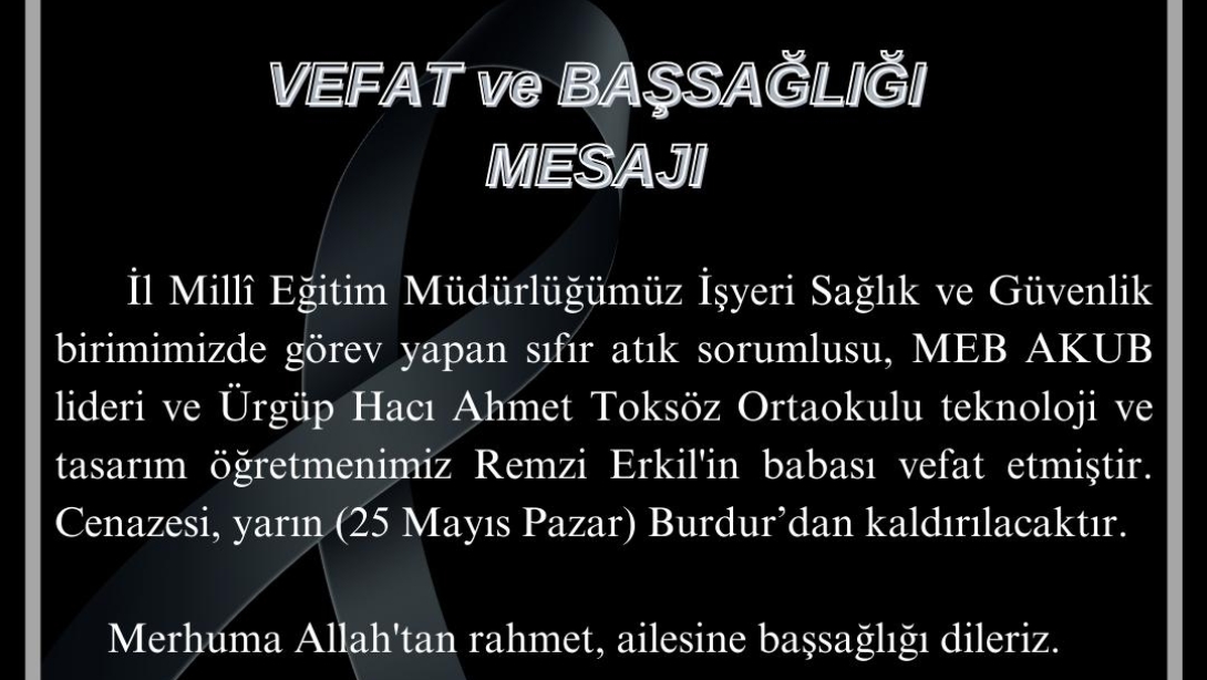Taziye (Öğretmenimiz Remzi Erkil'in Babası)